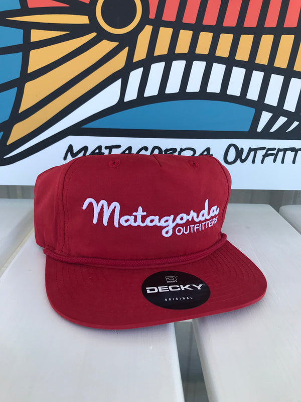 Red Matagorda Outfitters Decky Hat
