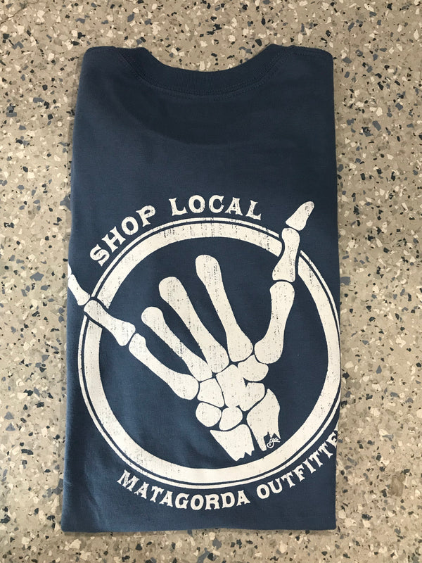 Shop Local- Blue Jean Blue Cotton T Shirt