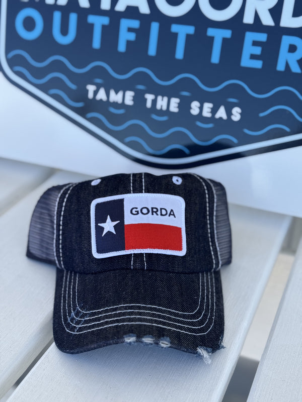 Blue Jean Hat with Gorda flag Patch