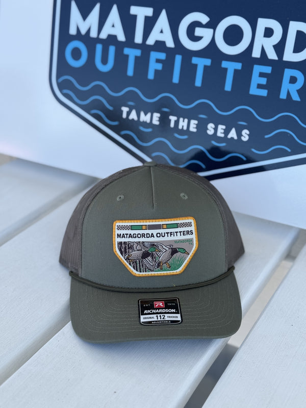 Dark Green Hat with mallard Patch