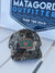 Brush Camo Hat with Green and Orange Patch