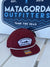 Maroon Flat Bill Hat with America Designed Patch