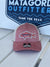 Red and Tan Hat with Coral Redfish Hat