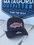 Tan and Blue Hat with Coral Redfish Patch